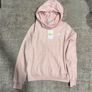 Nike Light Pink Hoodie with White Logo